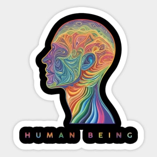 Human Being Pride Month Profile Sticker